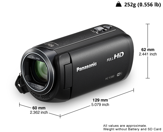 Foto av HC-V380EG-K HD Videokamera