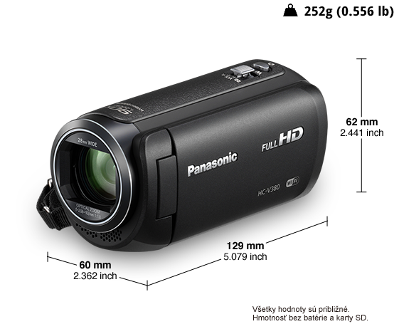 Fotografia HD kamkordér HC-V380