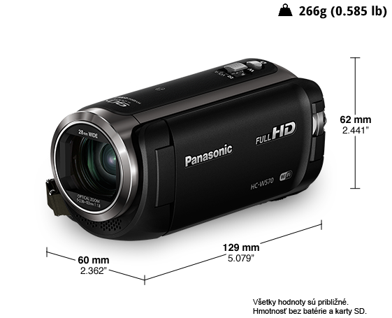 Fotografia HD kamkordér HC-W570EP-K
