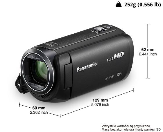 Zdjęcie HC-V380 Kamera Full HD