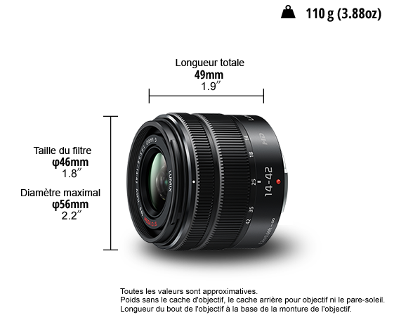 Photo de Objectif LUMIX G H-FS1442A