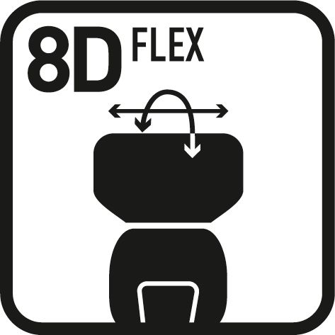 8D flexibilní holicí hlava