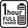 Plné nabití za 1 hod