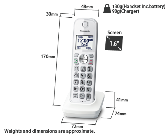 Photo of Optional Handset KX-TGDA59C