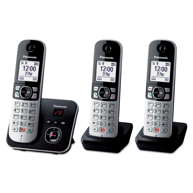 Foto van Digitale draadloze telefoon met antwoordapparaat KX-TG6863