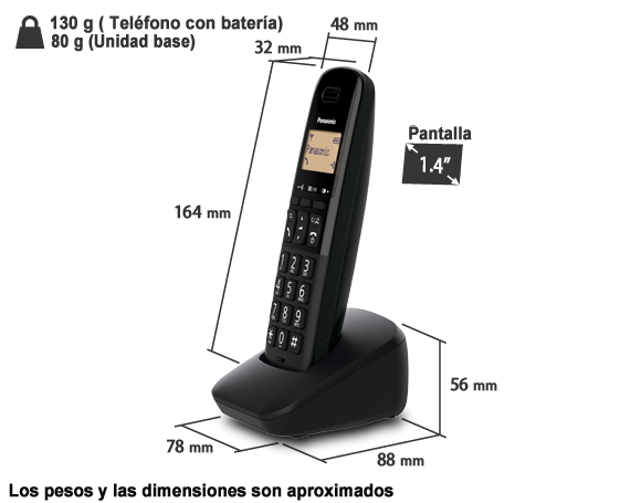Foto de Teléfono digital inalámbrico con bloqueo de llamadas KX-TGB610