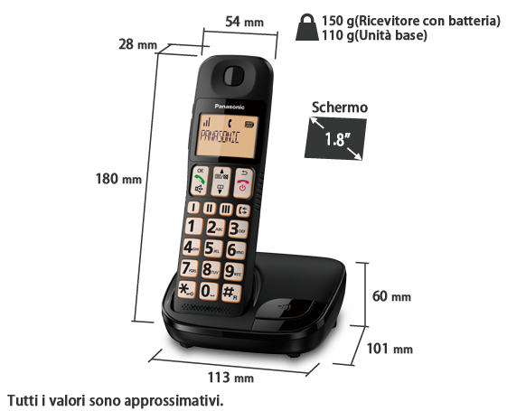 Foto di Telefono KX-TGE110