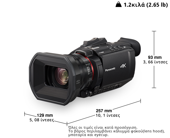 Φωτογραφία από Επαγγελματική Βιντεοκάμερα HC-X1500 4K