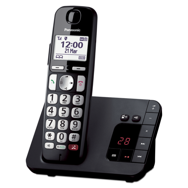Foto van Digitale draadloze telefoon met antwoordapparaat KX-TGE260