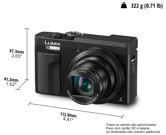 Foto de Câmara Digital LUMIX DC-TZ90K BT PACK