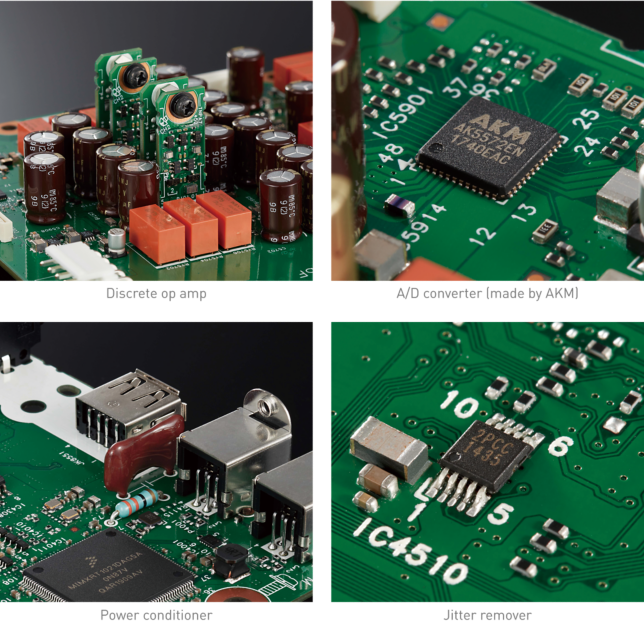 Pictures of component parts for High-grade Digital/Analog I/O Circuit
