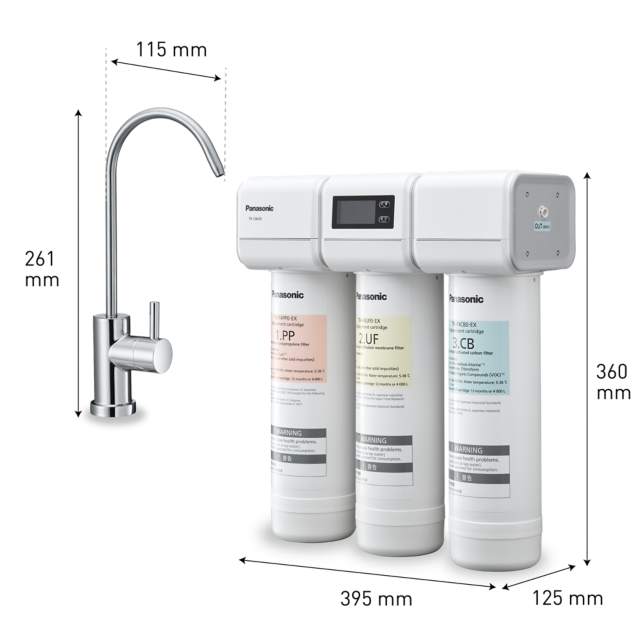 Hình ảnh của Máy lọc nước loại đặt bên dưới bồn rửa với bộ lọc UF TK-CB430-ZEX sản phẩm