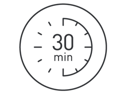Uso inalámbrico de 30 minutos
