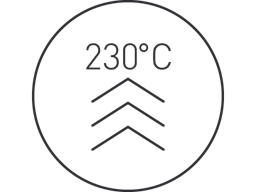 Température maximale de 230°C