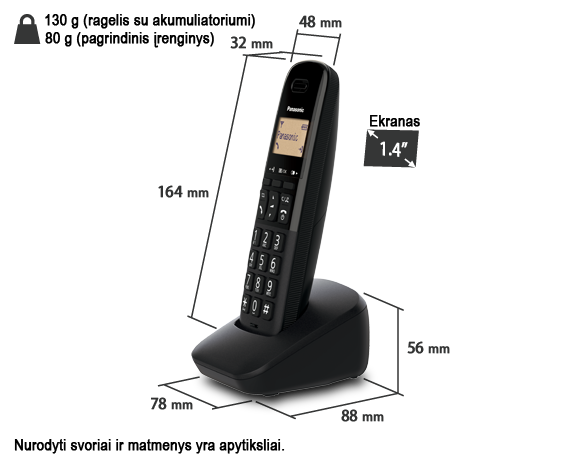 Nuotrauka Telefonas KX-TGB610