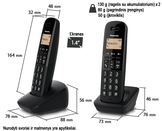 Nuotrauka Telefonas KX-TGB612