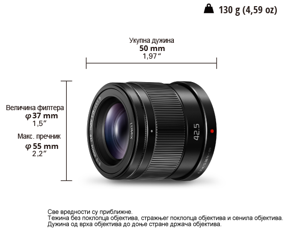 Фотографија LUMIX G Lens H-HS043