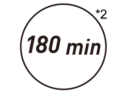 Autonomie de 180 minutes