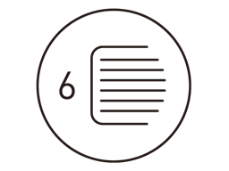 6 lames en acier inoxydable