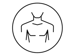 Icon indicating product use for body trimming