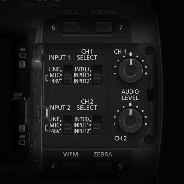 2-канальные аудиовходные разъёмы XLR