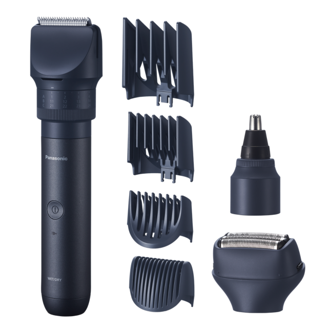 Photo de XSHAPEPACK1EU – Tondeuse et rasoir waterproof pour barbe, cheveux, corps et nez, avec batterie Li-ion rechargeable