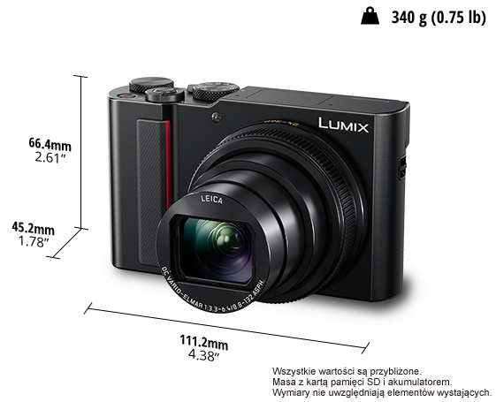 Zdjęcie Lumix DC-TZ200D Aparat kompaktowy