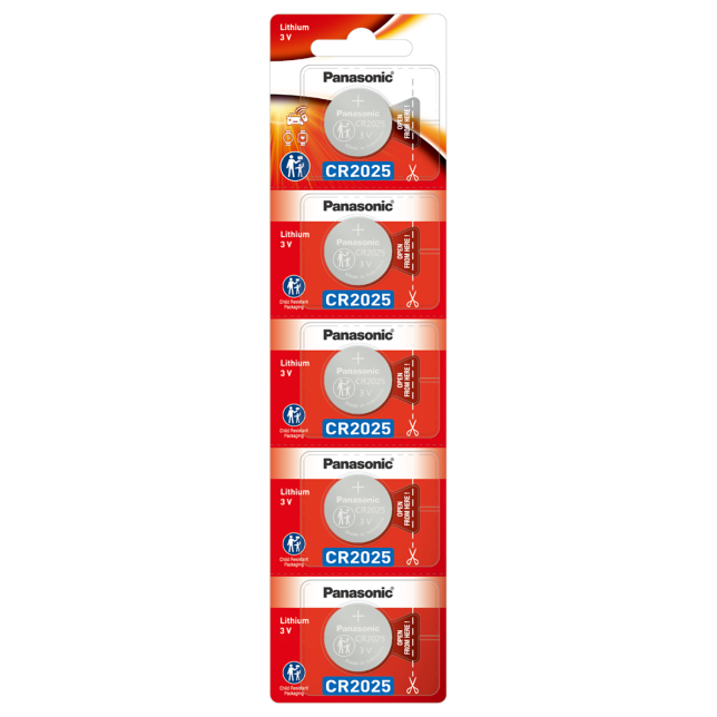 Photo of CR2025 Lithium Coin Batteries, 5-Pcs