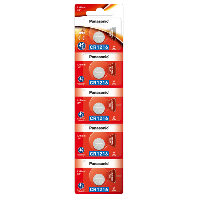 Photo of CR1216 Lithium Coin Batteries, 5-Pcs