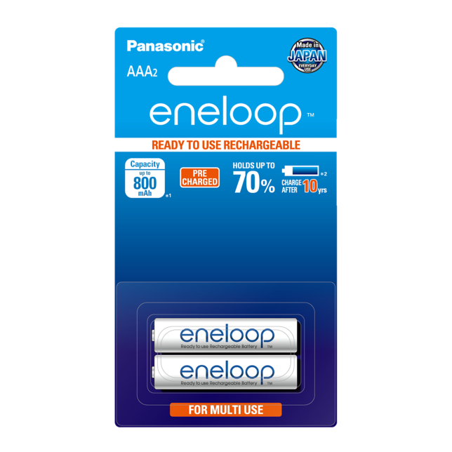 Photo of eneloop AAA Ni-MH Pre-Charged Rechargeable Batteries, 2-Pcs