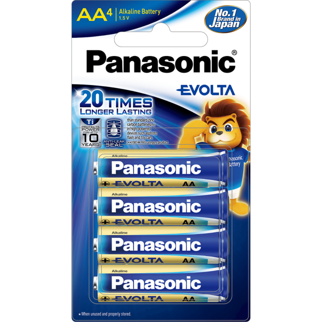 Photo of EVOLTA Premium Alkaline Batteries LR6EGDG 4pcs (AA size)