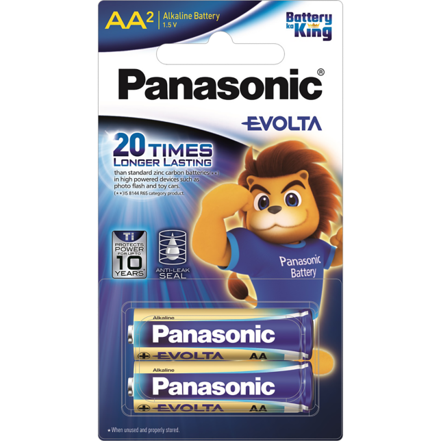 Photo of EVOLTA Premium Alkaline Batteries LR6EGDG 2pcs (AA size)