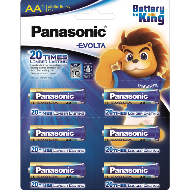 Photo of EVOLTA Premium Alkaline Batteries LR6EGDG 6pcs (AA size)