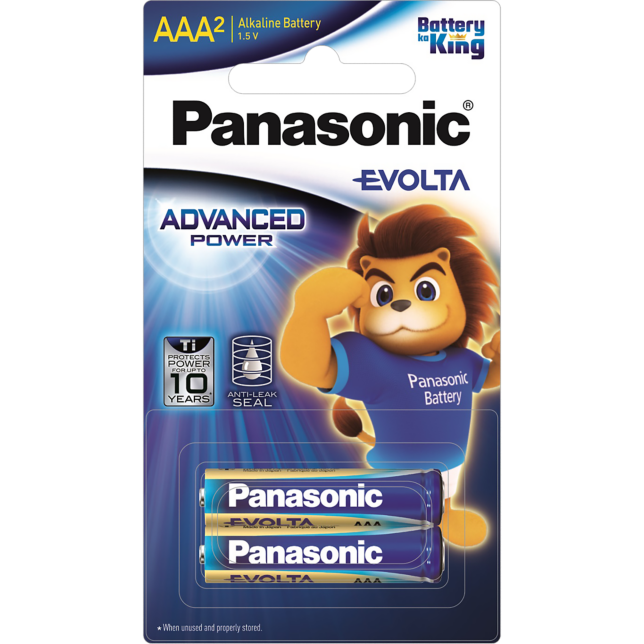 Photo of EVOLTA Premium Alkaline Batteries L03EGDG 2pcs (AAA size)