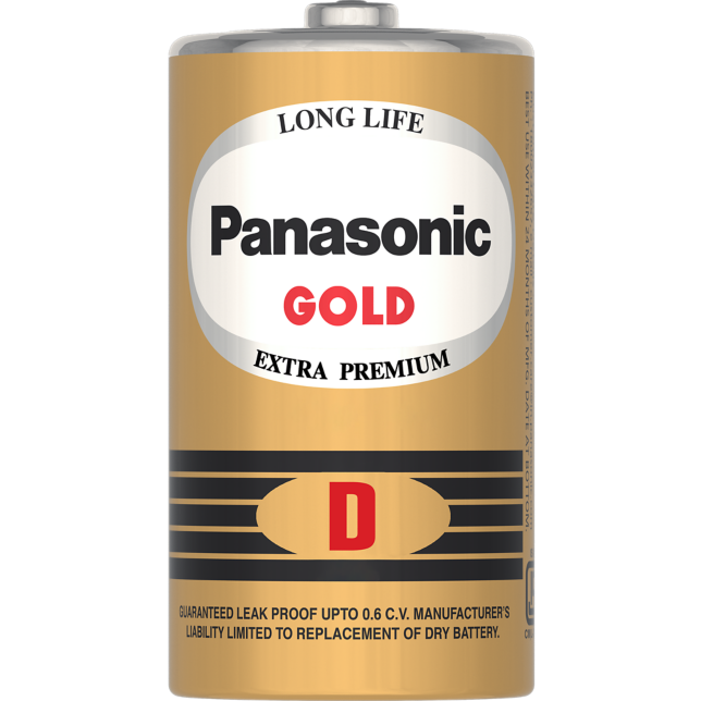 Photo of GOLD Zinc Carbon Batteries R20DDG (D size)