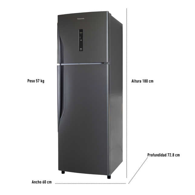 Foto de Refrigeradora Top Freezer de titanio - NR-BT43PV1TD