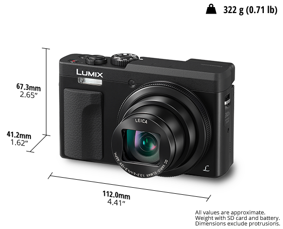 Photo of 30x Zoom Travel Camera with 4K Selfie DC-TZ90GA