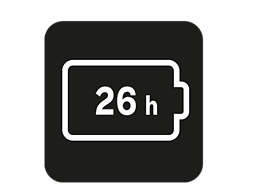 Up to 26 hours playtime*<br>*with charging case