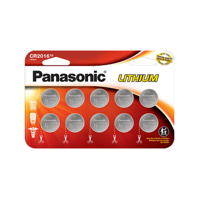 Photo of CR2016P10BW Lithium Coin Batteries, 10-Pcs