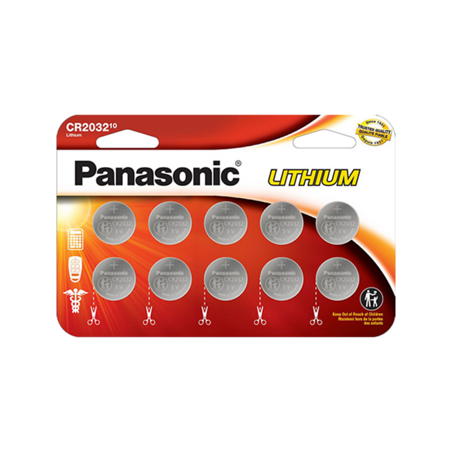 Photo of CR2032P10BW Lithium Coin Batteries, 10-Pcs