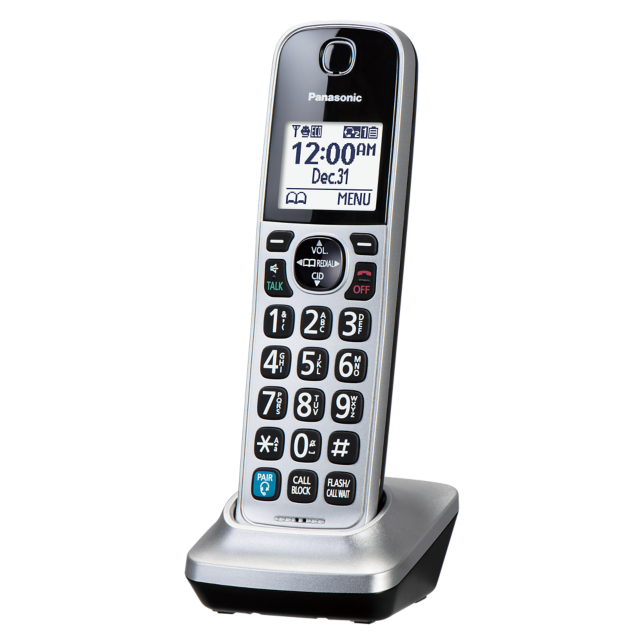 Photo de Combiné supplémentaire avec connectivité de casque Bluetooth® KX-TGDA99S