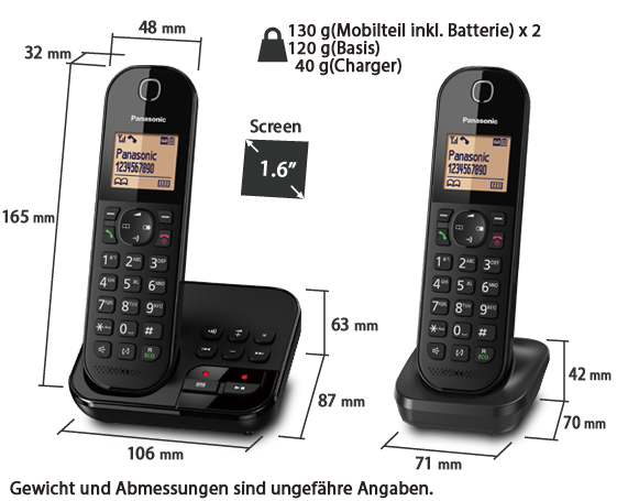 Produktabbildung Telefon KX-TGC422G