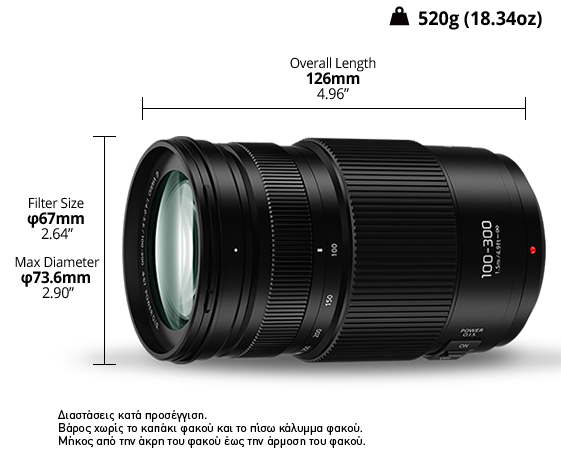 Φωτογραφία από Φακός LUMIX G H-FSA100300