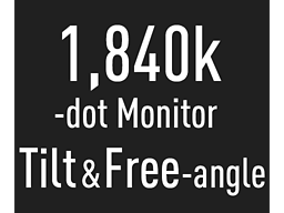 Pokretni monitor sa 1.840.000 tačaka sa mogućnošću slobodnog okretanja