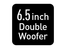 Doble woofer de 6,5 pulg.