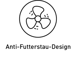Anti-Futterstau-Design