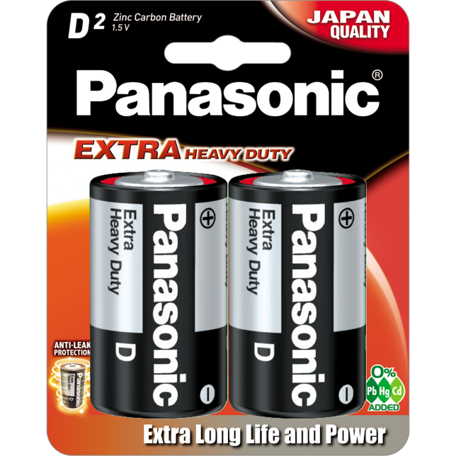 Photo of Zinc Carbon Batteries R20NPT 2pcs (D size)