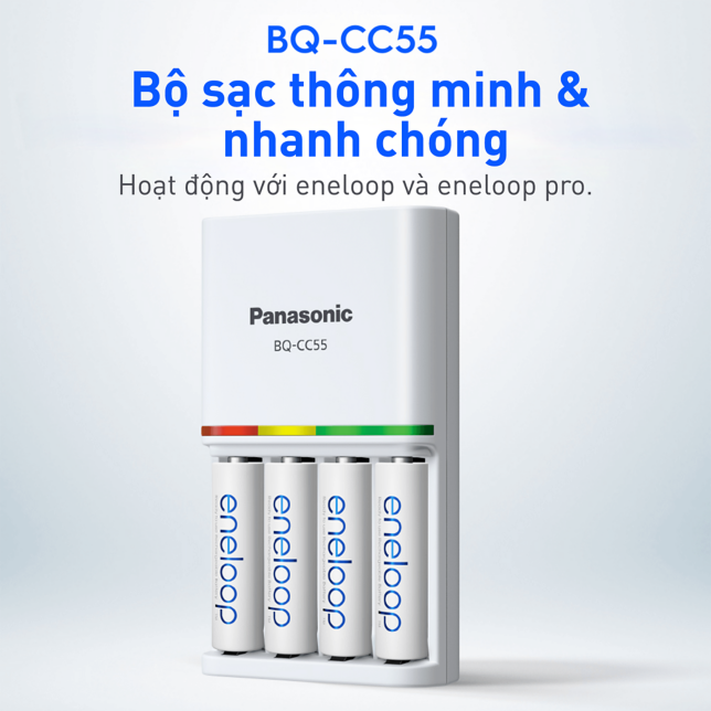 Sử dụng được với dòng sản phẩm eneloop