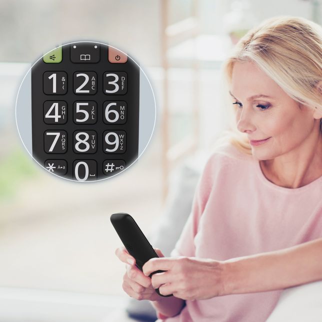 Μεγάλα πλήκτρα για ακρίβεια στον χειρισμό