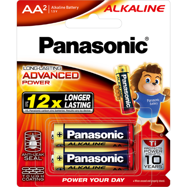 Photo of ALKALINE Batteries LR6T 2pcs (AA size)